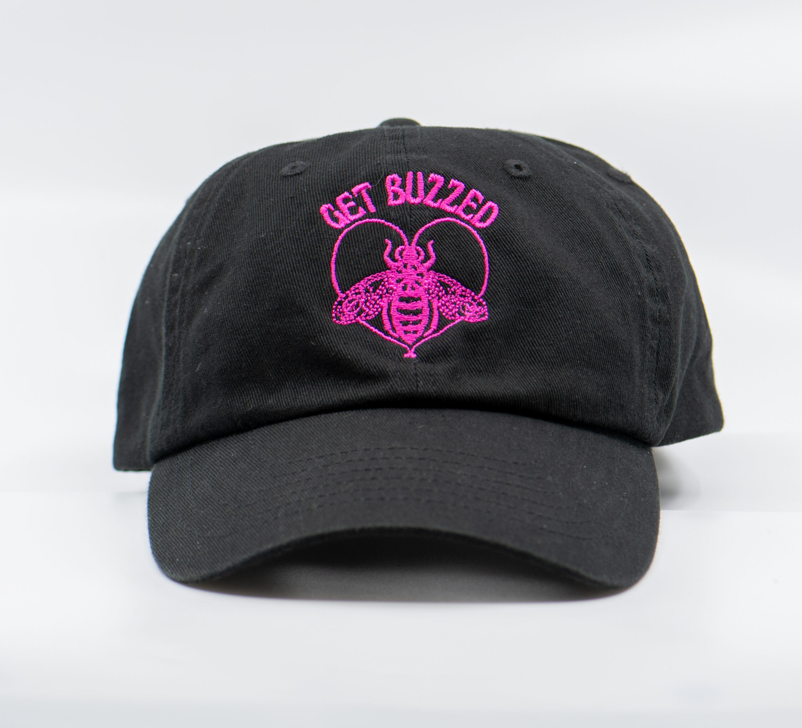 Get Buzzed Classic Dad Hat (Black/Pink)