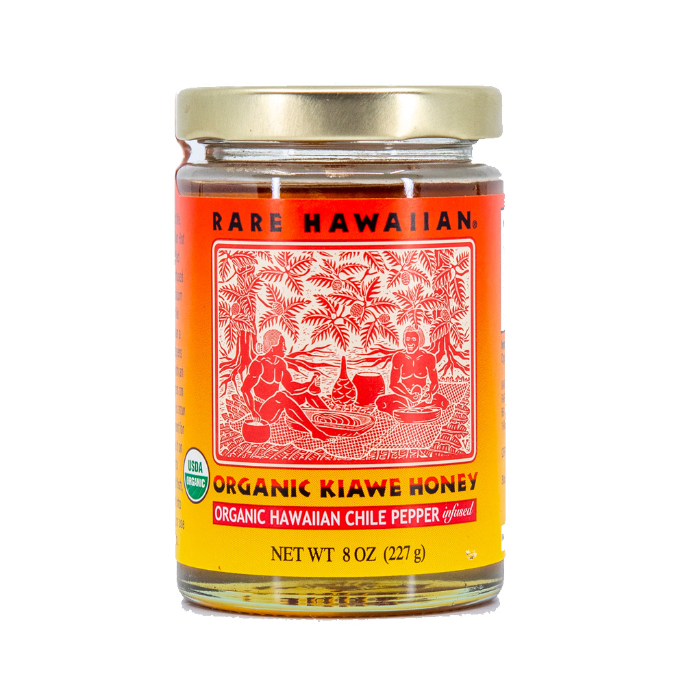 Organic White Kiawe Honey, Chile Pepper Infused