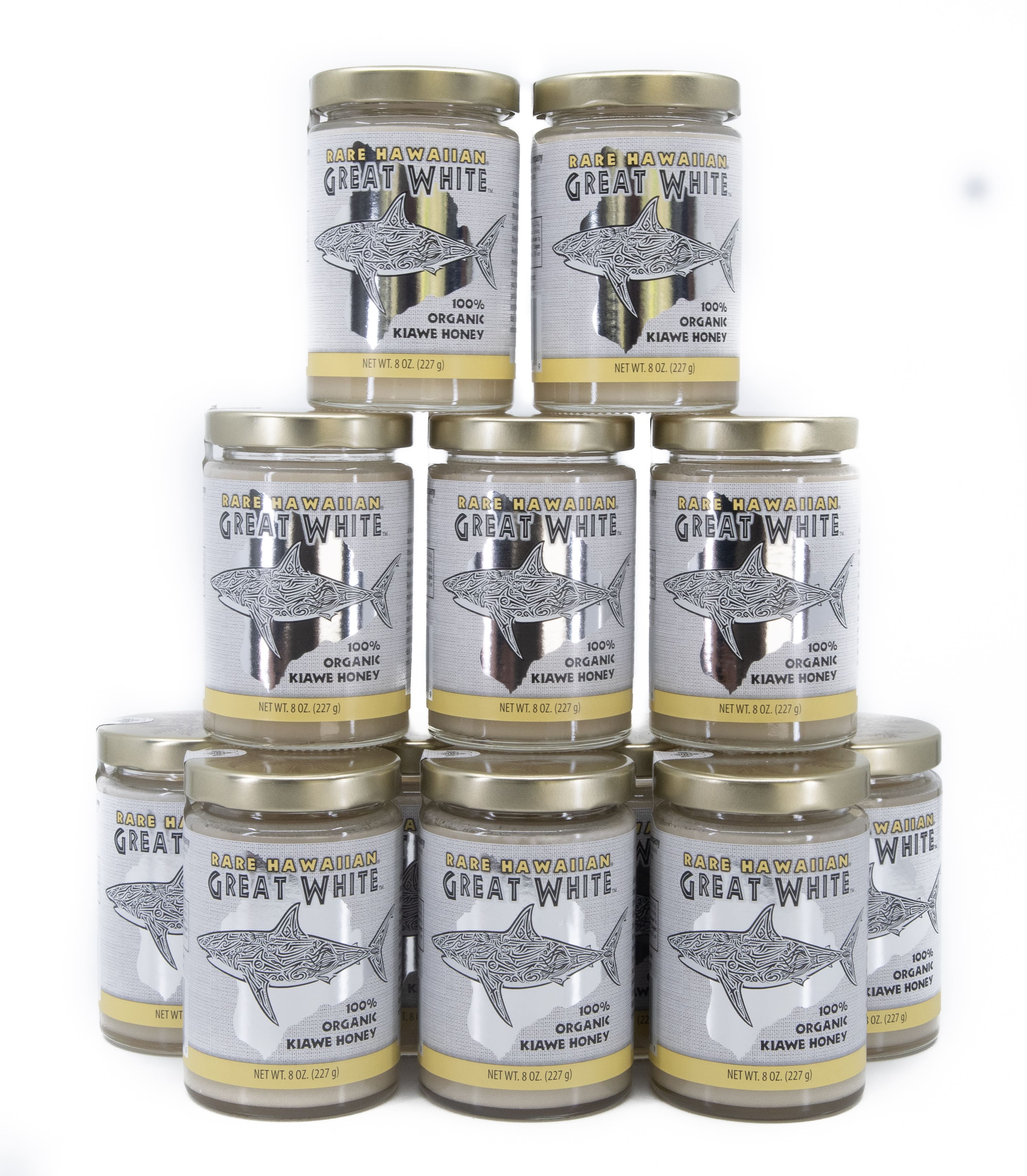 Organic Great White Honey 8 oz. (Case of 12)