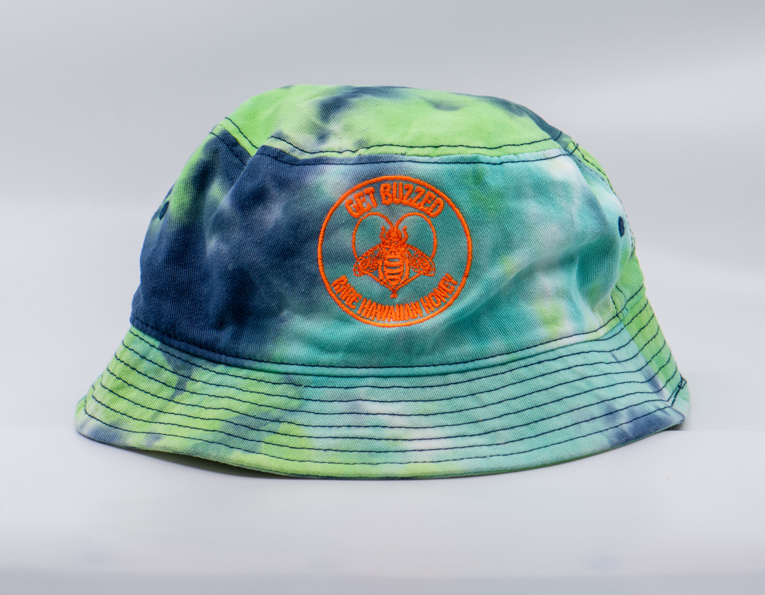 Get Buzzed Bucket Hat (Ocean/Orange)