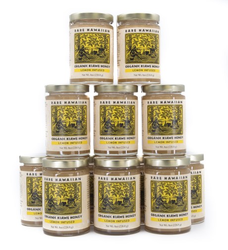 Organic Kiawe Honey with Lemon 8 oz. (Case of 12)