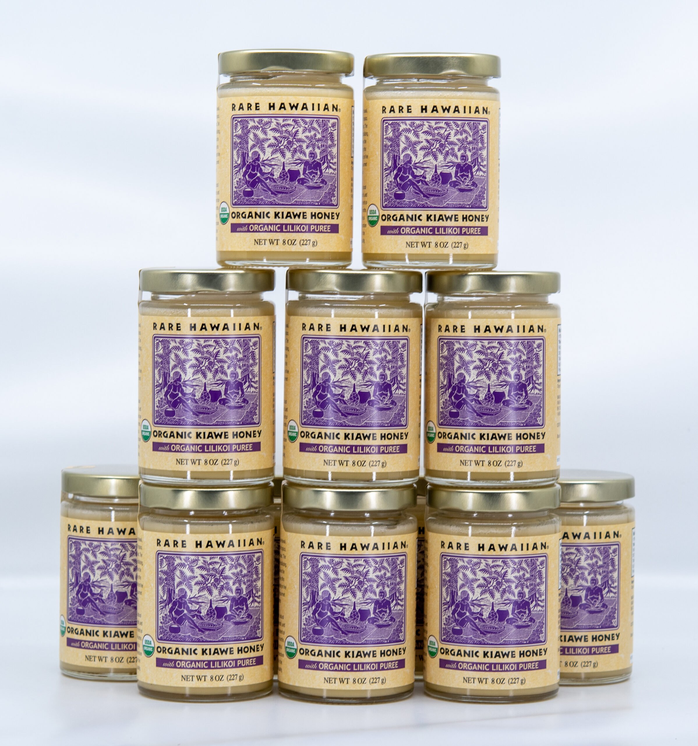 Organic Kiawe Honey with Lilikoi 8 oz. (Case of 12)