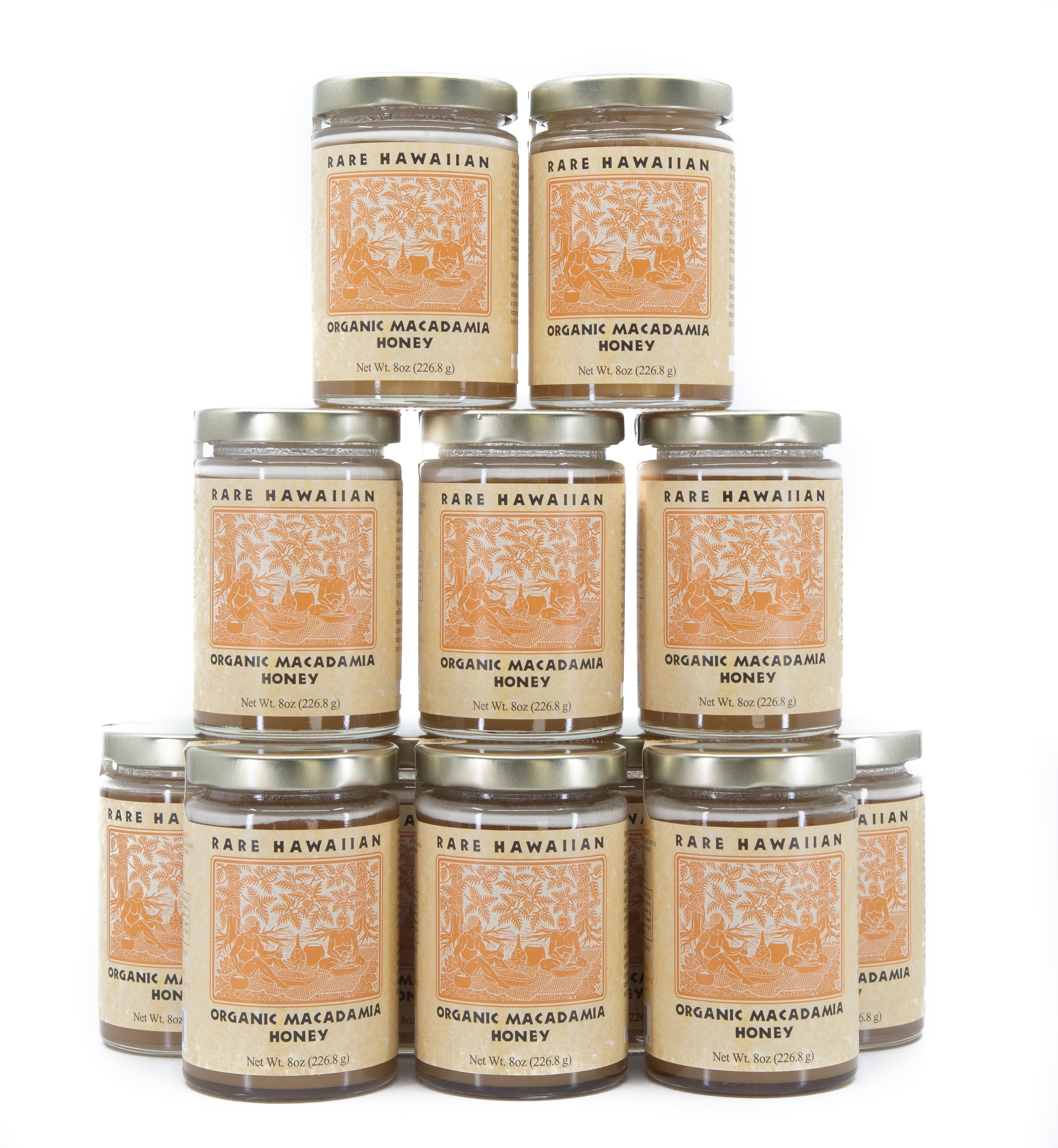 Organic Macadamia Honey 8 oz. (Case of 12)