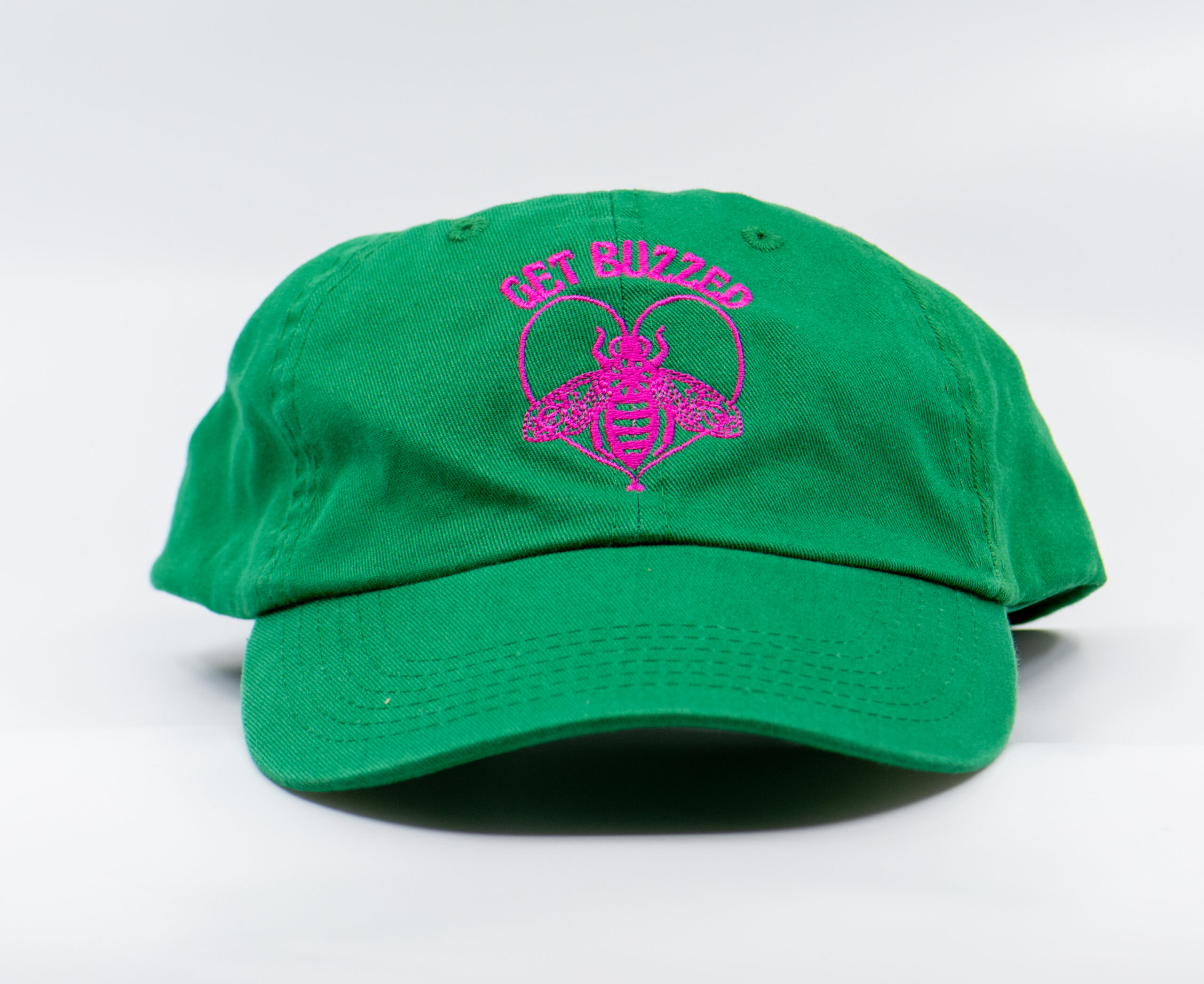 Get Buzzed Classic Dad Hat (Green/Pink)
