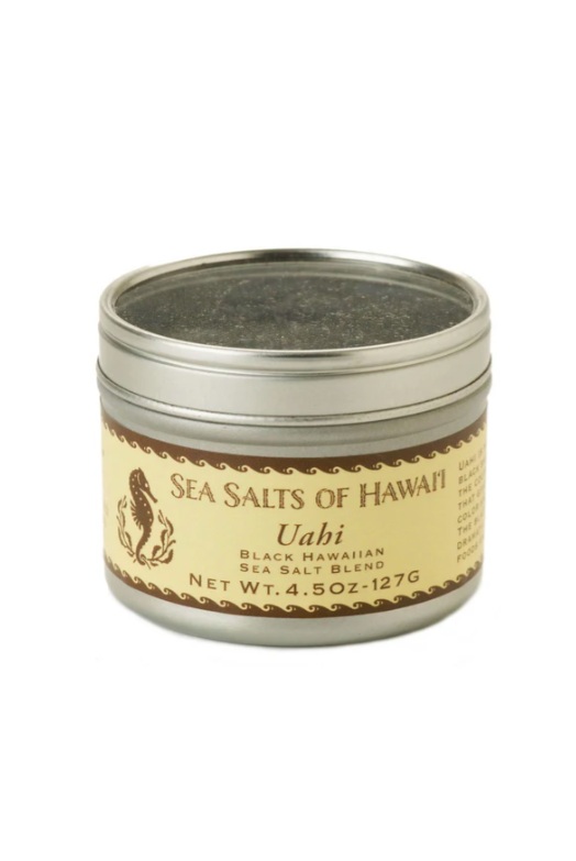 Uahi Black Sea Salt 4.5 oz. Tin